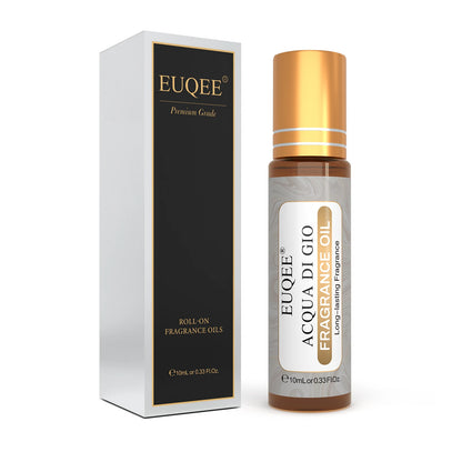 EUQEE 10ml Fragrance Oil Roll-On Long Lasting Scent La Vie Est Belle CHANCE Jadore Cotton Strawberry Mango for Diffuser Burne