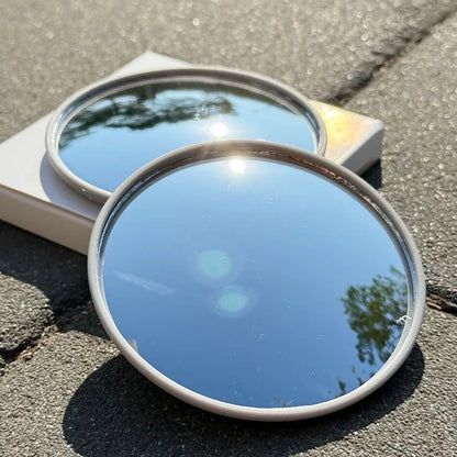 Travel Handheld Selfie Mirror INS Portable Round Reflection Convex Mirrors for Photography Prop Vlogging Traveling Accessorie