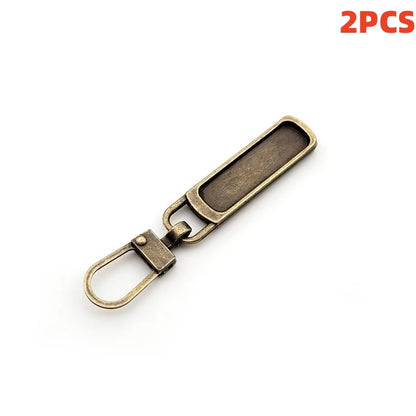 Detachable Zipper Puller Universal Replacement Tab Zippers Head Sliders Repair Kit for Suitcases Bags Clothing DIY Sewing Cra