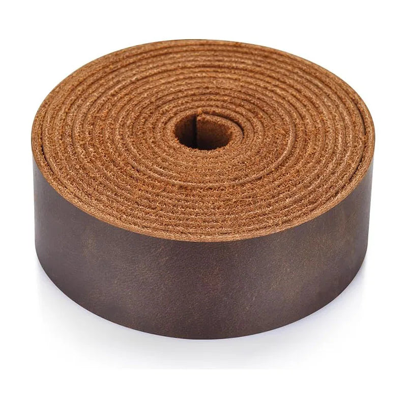 Genuine Leather, Top Grain, Vintage-style Cattlehide Leather Strip, Crazy Horse Leather, Handmade DIY, 1.8mm Thick, Oily Waxe