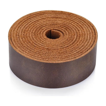 Genuine Leather, Top Grain, Vintage-style Cattlehide Leather Strip, Crazy Horse Leather, Handmade DIY, 1.8mm Thick, Oily Waxe