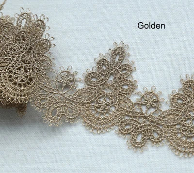 Width:6cm (2.40") High Quality DIY Pendant Handmade Clothing Lace Accessories Water Soluble Embroidery Lace Trims (ss-363) - 