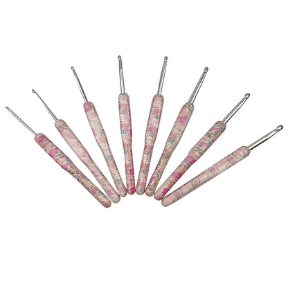 8Pcs Crochet Needle Set Aluminum Crochet Hooks Set 2.5-6.0mm Yarn Craft Knitting Needles Ergonomic Sweater Weave Sewing Tool