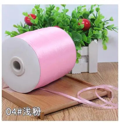 New (10meters/lot) 3mm Satin Ribbons For Craft Sewing Fabric Christmas Wedding Supplies Party Decoration Gift Wrap DIY Handma