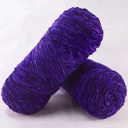 DIY 100% Polyester Velvet Yarn Amigurumi Accessories Dolphin Baby Plush Yarn Soft Chenille Yarn for Knitting 1 Skein 100g 130