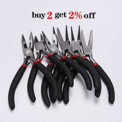 Ferronickel Carbon-Hardened Steel Round Nose End Cutting Jewelry Pliers Tools DIY Equipment Pliers Fit Handcraft Beadwork Rep