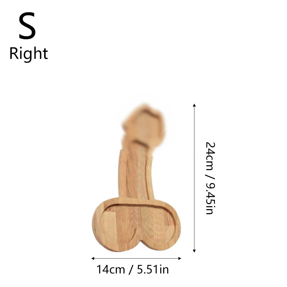 Wooden Funny Plate Creativity Dinner Party Barbecue Tableware Bbq Snack Candy Dish Dining Table Atmosphere Props Shelf - S ri