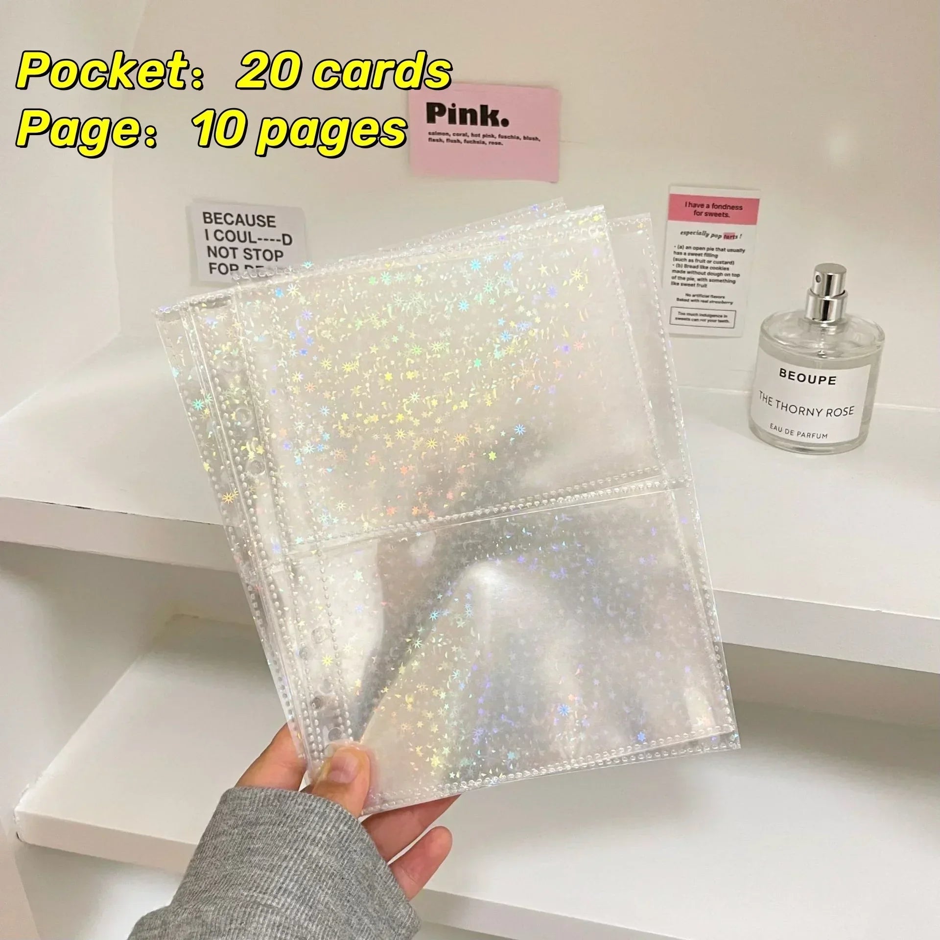 10PCS 1/2/4 Grids Photo Album A5 Inner Page Photocard Binder Photo Sleeve 6 Ring Refill Inner Page Photocard Kpop 포토카드 바인더 - 