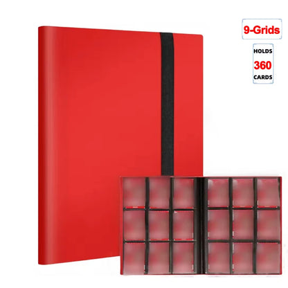 1Pc Card Binder 160/360/480 Trading Card Holder Book Durable Side Loading Card Book With Gaming Cards PP Cover Binder For Car