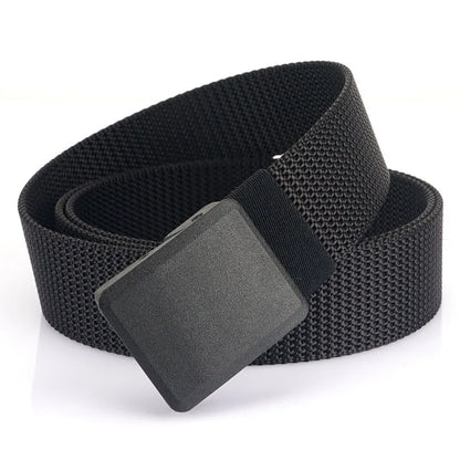 Military Automatic Buckle Nylon Belt Outdoor Hunting Multifunctional Tactical Canvas Belt Men Belt - 03A black