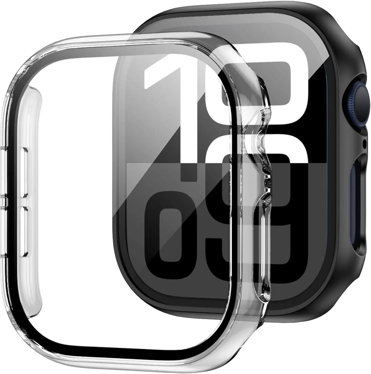 Glass+Cover For Apple Watch case 46mm 44mm 40mm 45mm 41mm 42mm 38mm Screen Protector iwatch series 10 9 8 7 6 5 3 SE Accessor