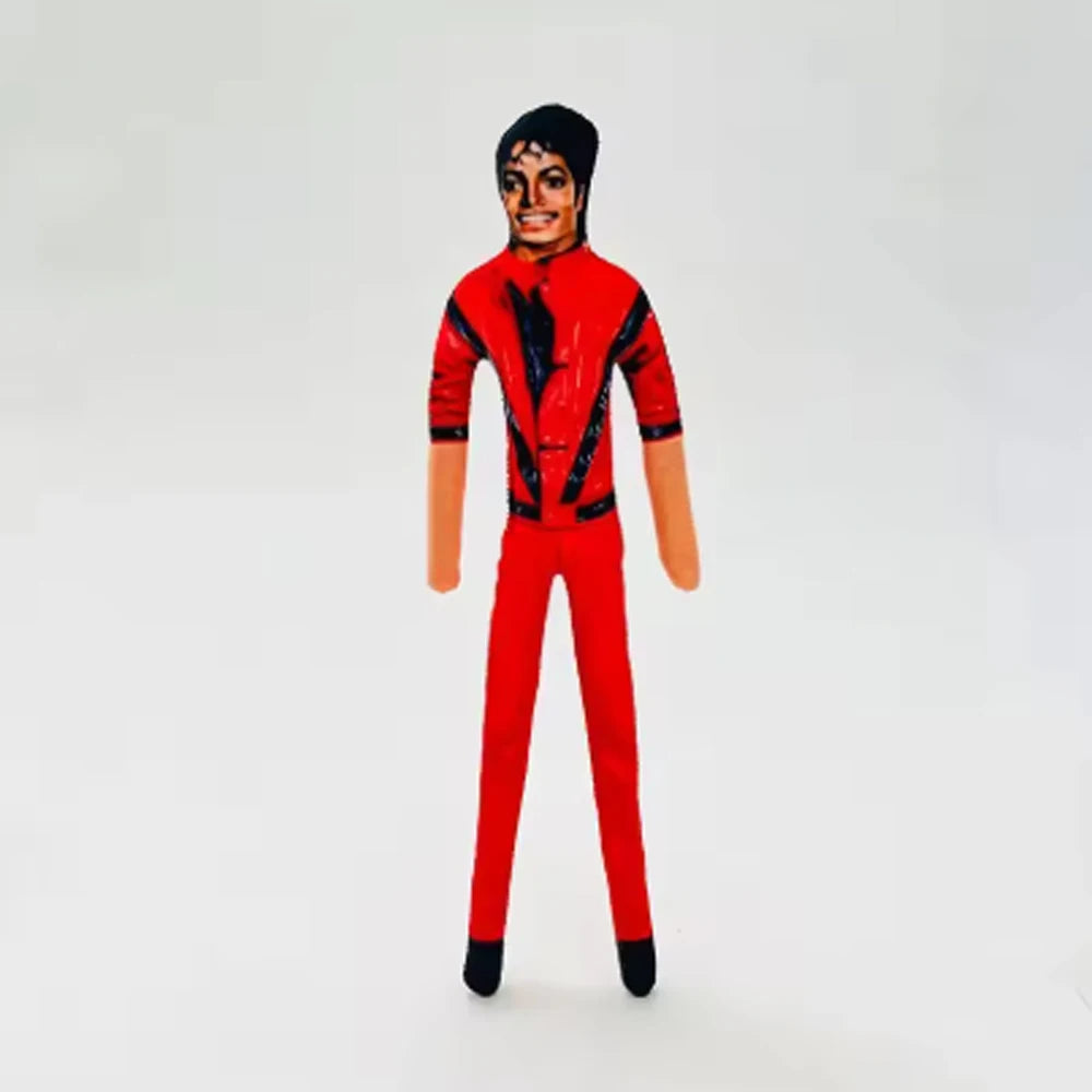 New Style Michael Jackson Cosplay Prop Doll Plush Stuffed Figure Dolls Room Decoration Abstract Joint Mobility Props Gift