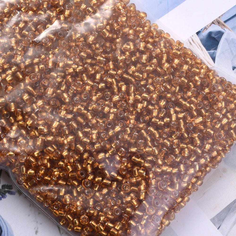 1000/500/200Pcs 4/3/2mm Glass Transparent Seed Bead Spacing Beads For Hand-Beading Diy Jewelry Accessories Bracelet Necklace 
