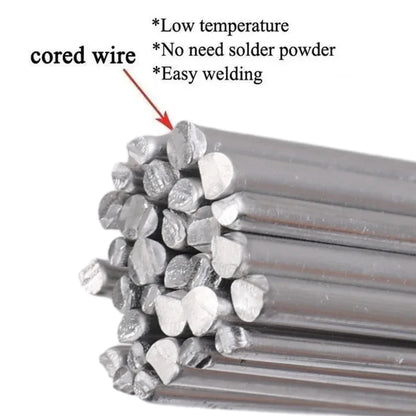 Low Temperature Easy Melt Aluminum Universal Welding Rod Cored Wire Rod Solder No Need Solder Powder Weld Bar for Propane Tor