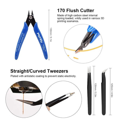 3D Printer Model Tools,Gundam Model Tool Kit,Hobby Building Tools Kit for Gundam Basic Model Assembling, Building and Repairi