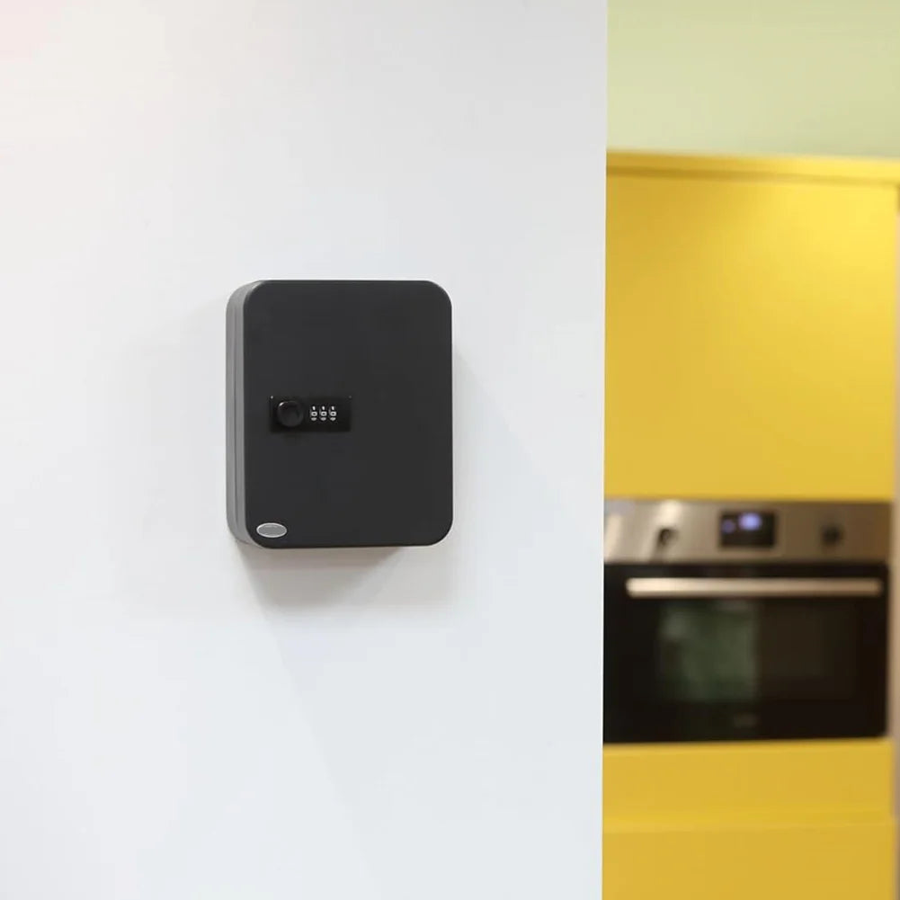 Combination Key Cabinet with Key/Code Lock 20 Key Hooks Key Cabinet Security Lock Wall Mount Box Key Holder Box Home Safe Box