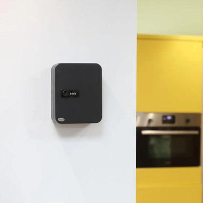 Combination Key Cabinet with Key/Code Lock 20 Key Hooks Key Cabinet Security Lock Wall Mount Box Key Holder Box Home Safe Box