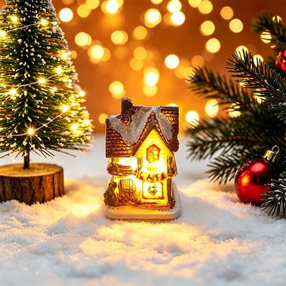 Christmas House Light Decorations For Home Ornaments Kids Xmas Gift New Year 2025 Navidad Decor Bedroom Night Light With Batt