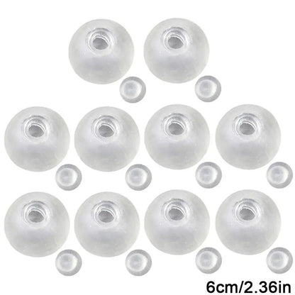 10PCs Sphere Jewelry TRP Casting Molds Tools DIY Empty Ball Skin Handmade Ball Decompression Slow Rebound Toy - 6cm
