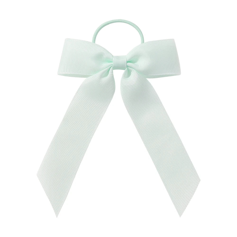 1PC Solid Color Ribbon Pigtail Hair Bows Elastic Hair Bands Holders Ties Hair Accessories for Baby Girls Infants Toddler - 43