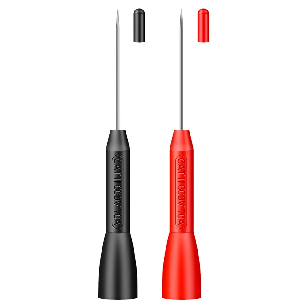 2/4/6pcs Insulation Piercing Needle Pin Non Destructive Multimeter Test Probe 10A 600V for 2/4mm Test Lead Multimeter Test Pr