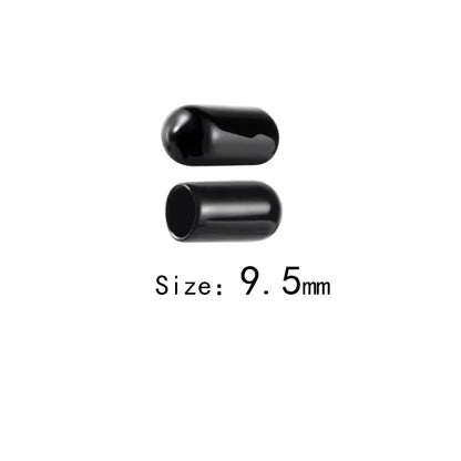 10-50pcs PVC Rubber End Caps, 3-25mm Threaded Pipe Caps, Steel Plastic Pipe Protector Tips, Assorted Size Kit