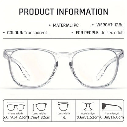 1pc Anti Pollen Safety Glasses Square Anti Fog Blue Light Blocking Glasses with Side Shields for School Daily Life