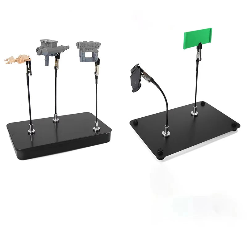 Soldering Third Hand with Strong Magnetic Base, Flexible Arms PCB Holder for Electronics Repair – Alligator Clip Welding Tool