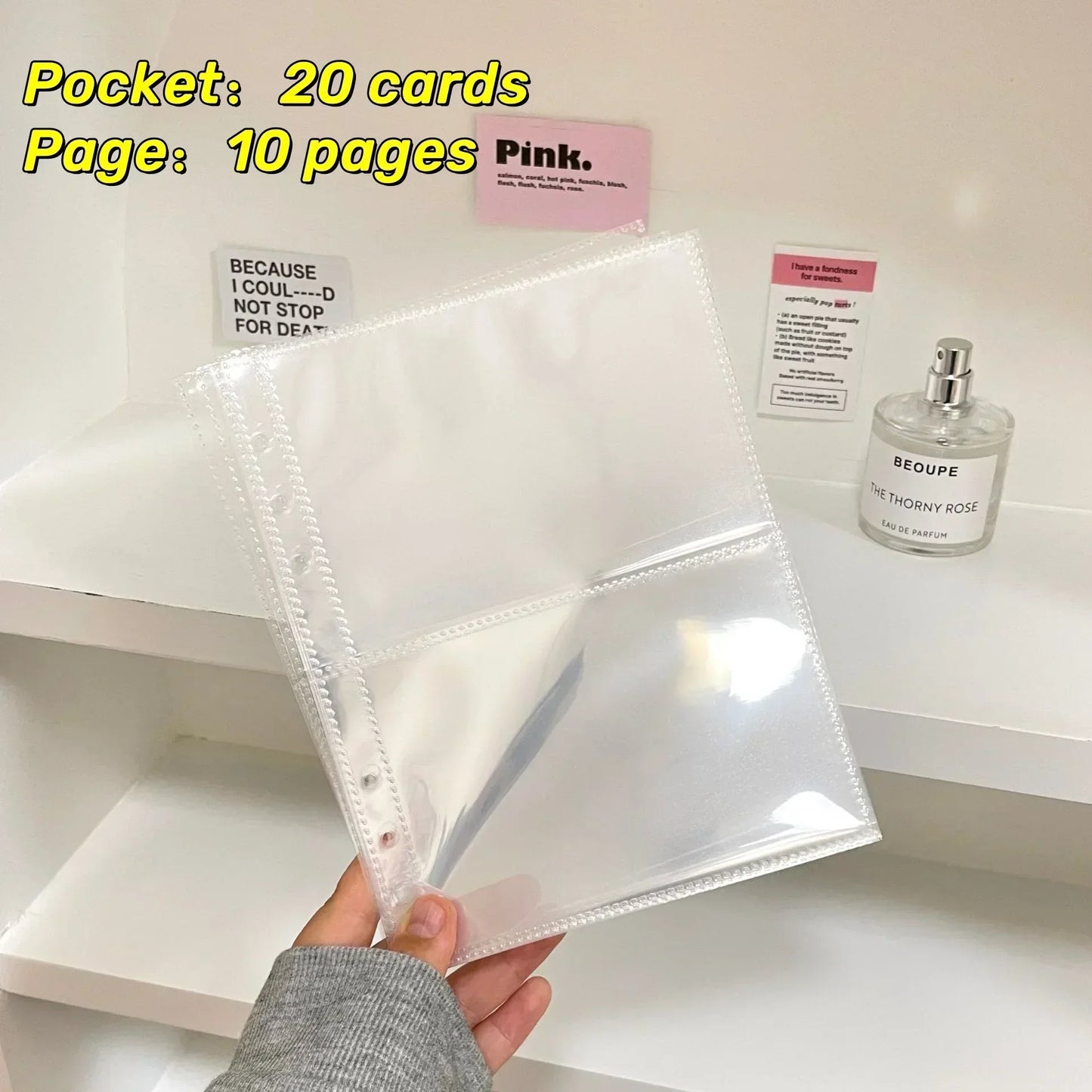 10PCS 1/2/4 Grids Photo Album A5 Inner Page Photocard Binder Photo Sleeve 6 Ring Refill Inner Page Photocard Kpop 포토카드 바인더 - 