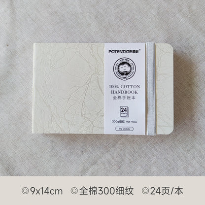 POTENTATE Watercolor 100% Cotton Paper Pad 24 Sheets10x10cm/9x14cm/13x19cm Artists Beginners Watercolor Sketchbook Drawing Pa