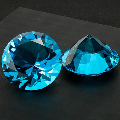 10 Colors Crystal Diamond Shaped Paperweight Decorative Cut Glass Giant Gemstone Wedding Office Desktop Ornament Birthday Gif