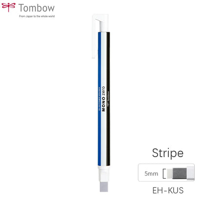 Tombow MONO Zero Eraser Flat / Super Fine Rubber Tip Pen Type Professional High Precision Pencil Eraser For Manga Highlight