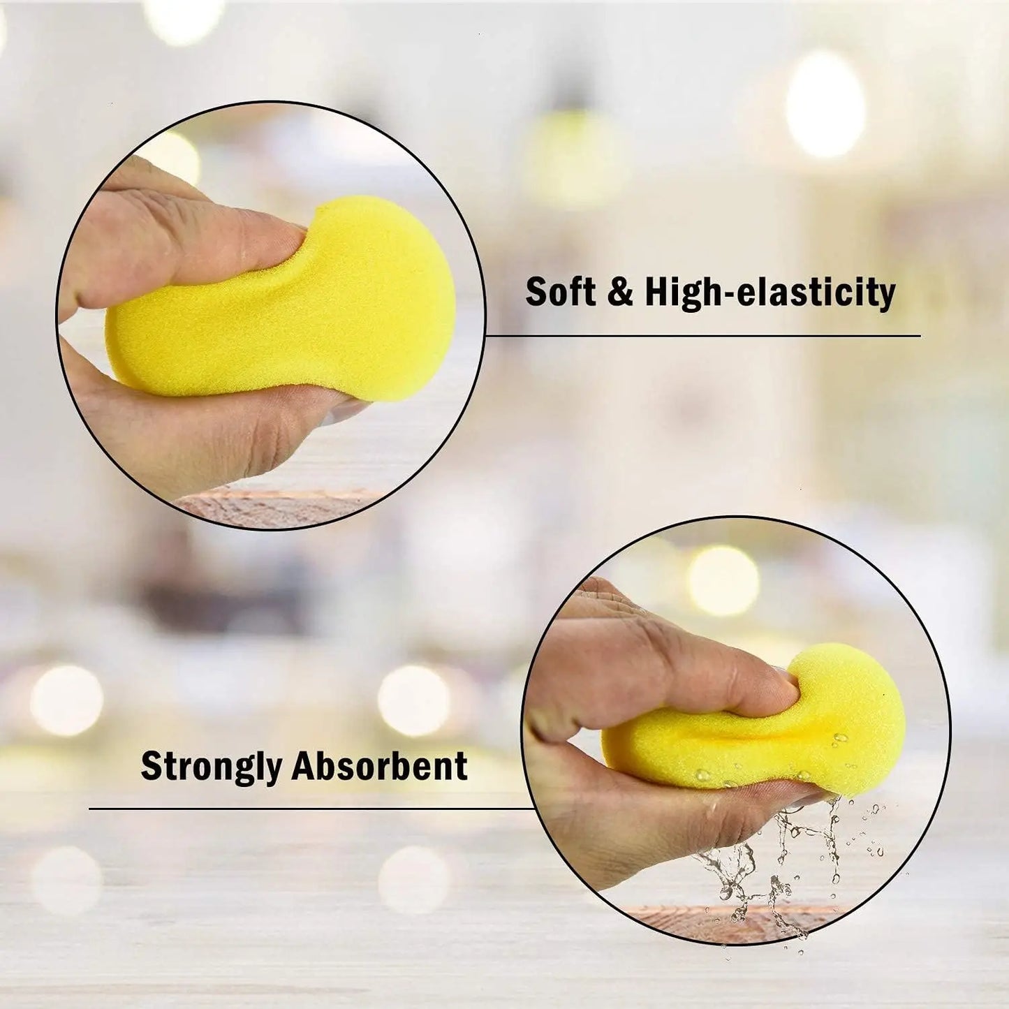 10pcs/pack Round Shape Ceramic Foam Throwing Water Absorbing Sponge Sculpture Pottery Tools Accessories Coloring Cleaning