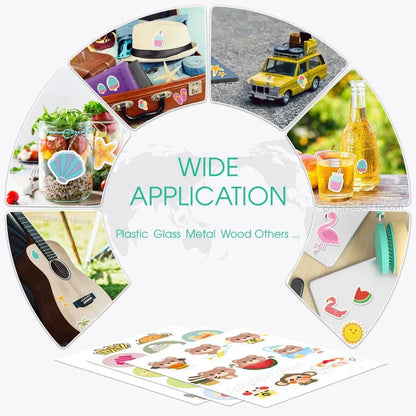 100% Transparent Printable Vinyl Sticker Paper A4 Vinyl Printing Paper for Inkjet Printer DIY Label Sticker Self Adhesive Pap