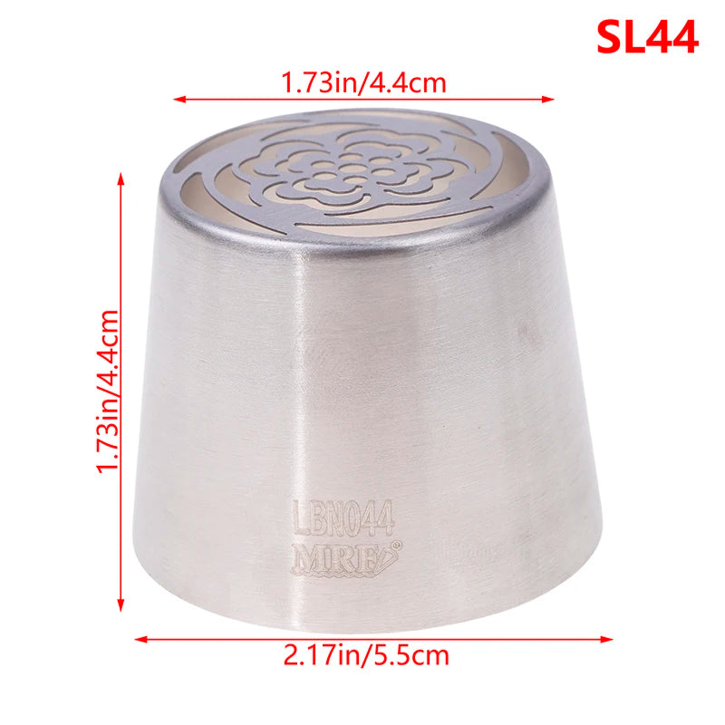 1Pc Stainless Steel Russian Piping Tips Christmas Cake Icing Frosting Nozzles For Cupcake Decoration DIY Kitchen Baking Tool 
