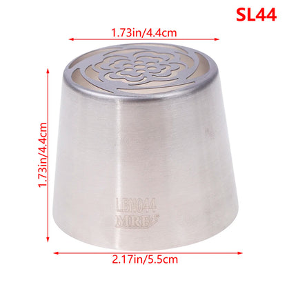 1Pc Stainless Steel Russian Piping Tips Christmas Cake Icing Frosting Nozzles For Cupcake Decoration DIY Kitchen Baking Tool