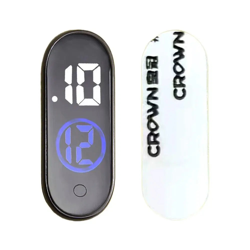 Luminous Motorcycle Car Clock Auto Internal Stick-On Mini Sport Waterproof Watch Mechanics Led Clocks Auto Ornament Accessori