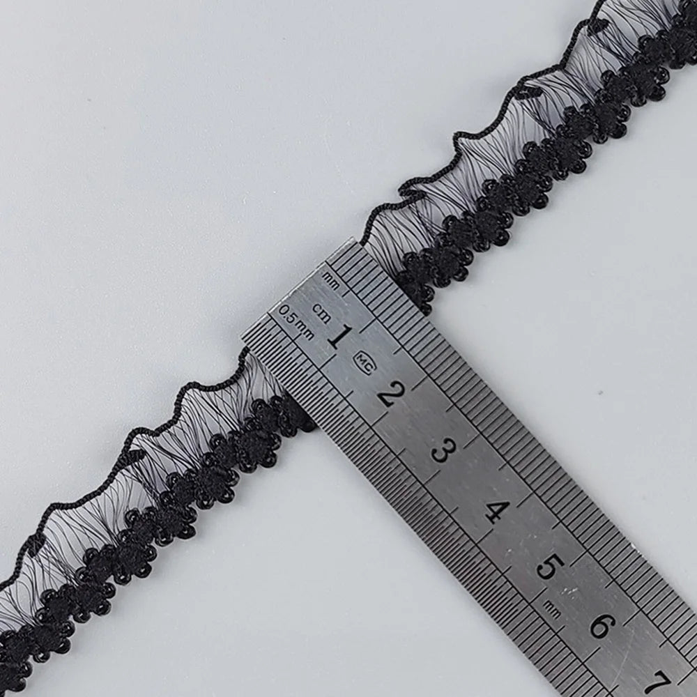 10 Yard 1.5cm Elastic Braid Hollow Lace Embroidery Collar Ribbon Patchwork Material Handmade DIY Apparel Sewing Supplies