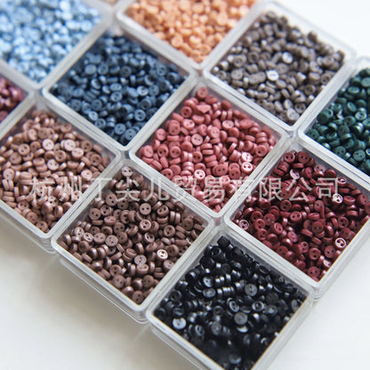 3mm Retro Mini Buttons Resin Doll Buttons for DIY Handmade Sewing Dolls Toys Accessories Dolls Clothes Shoes Sewing Scrapbook