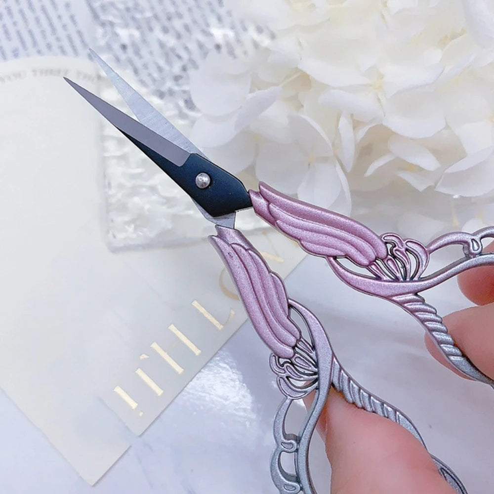 Mr. Paper Vintage Orchid Shaped Scissors High Appearance Creative Multifunctional Daily Tailor Clips Art Supplies 3 Style
