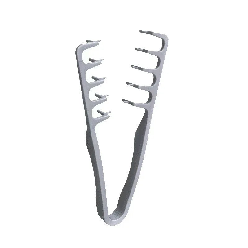 New Volumizing Wide-Tooth Hair Styling Comb Textured Styling Comb Korea Style Seam Covering Bangs Hair Combs For Men - grey