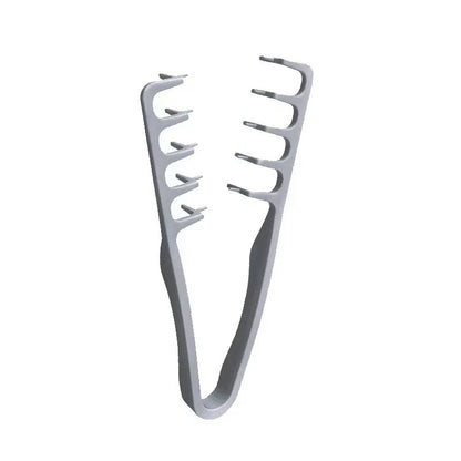 New Volumizing Wide-Tooth Hair Styling Comb Textured Styling Comb Korea Style Seam Covering Bangs Hair Combs For Men - grey