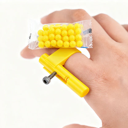 Hidden Mini Plastic Bullet Launcher - Safe Paper Ball Launch Toy Gun, Fun Prank Gadgets & Party Favors for Kids Adults - yell