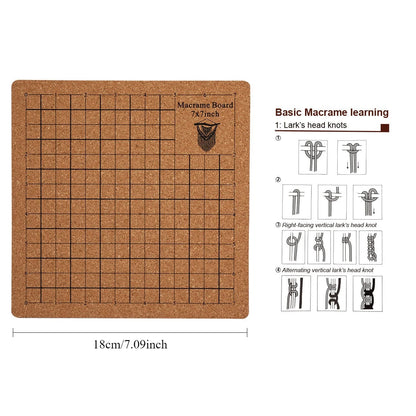 Wooden Crochet Blocking Board with Grid and Pins for Knitting Granny Squares Projects DIY Craft Gift for Beginners Adults - S