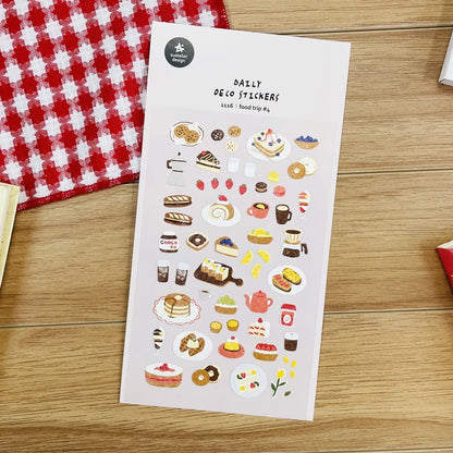 Korean Import Suatelier Baking Bread Cake Desserts Food Stickers Scrapbooking Diy Journal Stationery Sticker Deco School Supp