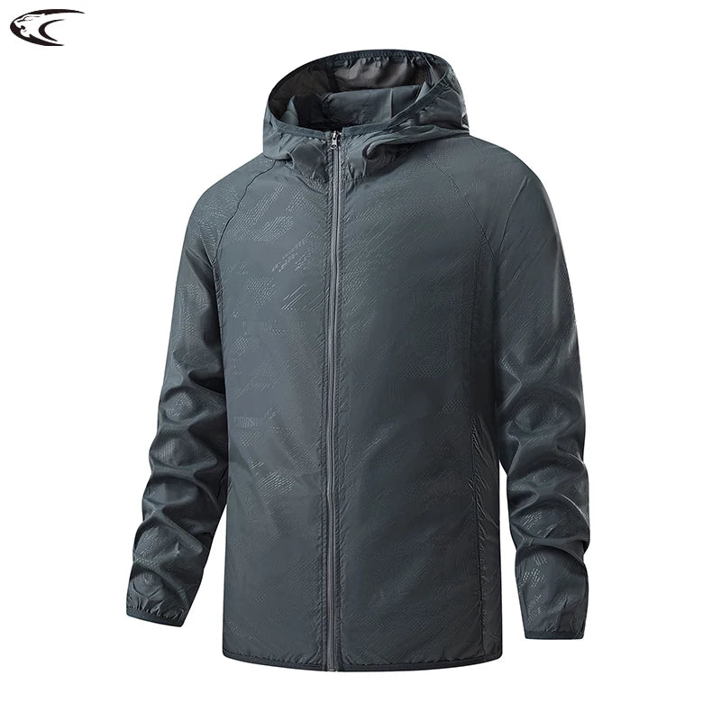 LNGXO Waterproof Hiking Jackets for Men and Women Sun Protection Windbreaker Camping Climbing Rain Coat Unisex Portable Cloth