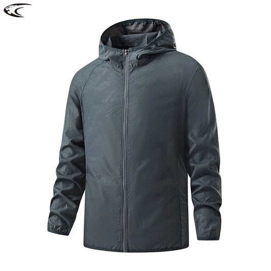 LNGXO Waterproof Hiking Jackets for Men and Women Sun Protection Windbreaker Camping Climbing Rain Coat Unisex Portable Cloth