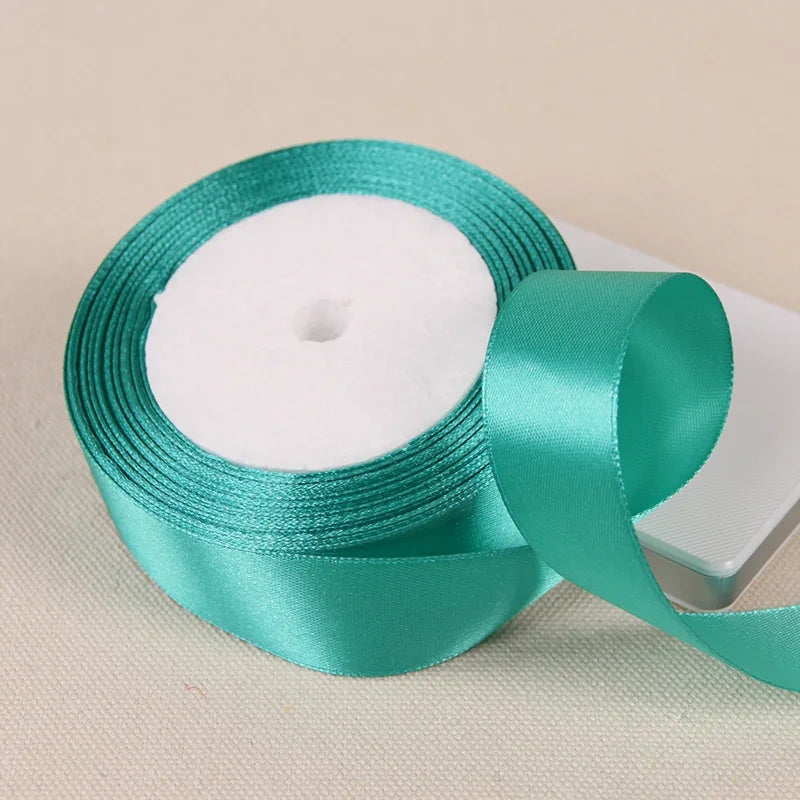 6/10/15/20/25/40/50mm Satin Ribbons DIY Artificial Crafts Wedding Party Supplies Handicraft Sewing Accessories Material 22met