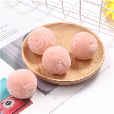 Multi Size Pom Piel 15mm/20mm/25mm/30mm/40mm Soft Pompones Fluffy Plush Crafts DIY Pom Pom Bal Wedding Sewing Party Accessori