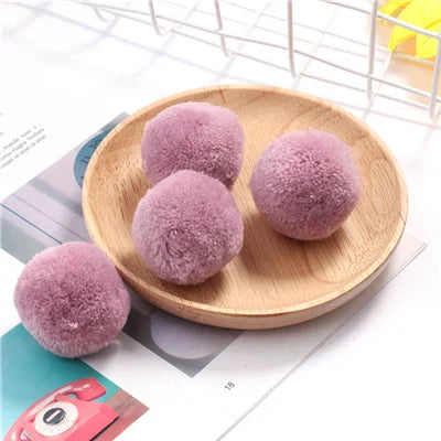 Multi Size Pom Piel 15mm/20mm/25mm/30mm/40mm Soft Pompones Fluffy Plush Crafts DIY Pom Pom Bal Wedding Sewing Party Accessori